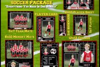 Complete Soccer Football Template Package – Includes: Player inside Soccer Trading Card Template