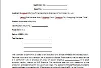 Conformity Certificate Template – Microsoft Word Templates for Certificate Of Conformance Template Free