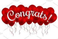 Congrats! Congratulation! Balloons | Congratulations Banner intended for Congratulations Banner Template