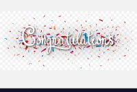 Congratulations Banner Isolated On Transparent in Congratulations Banner Template