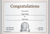 Congratulations Certificate Word Template 9 throughout Congratulations Certificate Word Template