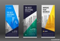 Construction Roll Up Banner Design Templates Set – Kaufen regarding Pop Up Banner Design Template