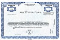Corporate Bond Certificate Template (1) - Templates Example intended for Corporate Bond Certificate Template