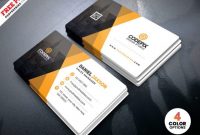 Corporate Business Card Template Psd – Free Download inside Psd Name Card Template