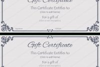 Corporate Gift Certificate Template – Create Gift with Black And White Gift Certificate Template Free