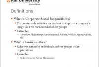 Corporate Social Responsibility And Business Ethics. – Ppt for Business Ethics Policy Template