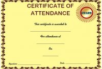 Course Attendance Certificate Template : 10+Editable Word pertaining to Attendance Certificate Template Word