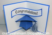 Crafty Sahm I Am: Pop Up Graduation Cap (Mortarboard) Card inside Graduation Pop Up Card Template