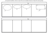 Create A Comic Strip: Printable Template | Worksheets with regard to Printable Blank Comic Strip Template For Kids