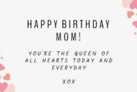Create Your Own Happy Birthday Mom Card In A Matter Of Minutes. inside Mom Birthday Card Template