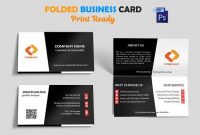 Creative Folded Business Card Vol-3 | Folded Business Cards regarding Fold Over Business Card Template