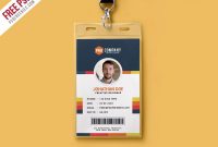 Creative Office Identity Card Template Psd | Id Card pertaining to Media Id Card Templates