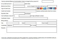 Credit Card Authorization Form – Printable Template – All pertaining to Credit Card Authorisation Form Template Australia