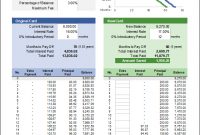 Credit Card Balance Transfer Calculator For Excel with Credit Card Interest Calculator Excel Template