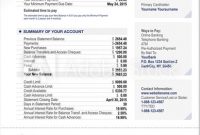 Credit Card Bank Account Statement Template – Kaufen Sie within Credit Card Bill Template