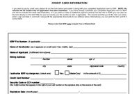 Credit Card Information Form Template – Edit, Fill, Sign inside Credit Card On File Form Templates