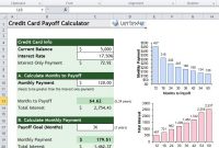 Credit Card Payoff Calculator Excel Template | Paying Off inside Credit Card Interest Calculator Excel Template