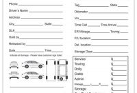 Custom Printed Towing Service Form | Printit4Less within Towing Business Plan Template