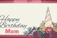 Customizable Mom Birthday Cards Video Templates. pertaining to Mom Birthday Card Template