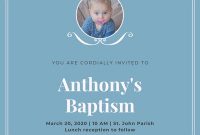 Customize 135+ Baptism Invitations Templates Online – Canva intended for Baptism Invitation Card Template