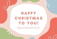 Customize 302+ Christmas Cards Templates Online – Canva intended for Happy Holidays Card Template