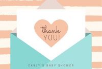 Customize 33+ Baby Shower Thank You Cards Templates Online with Template For Baby Shower Thank You Cards