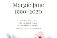 Customize 36+ Funeral Invitations Templates Online – Canva inside Funeral Invitation Card Template