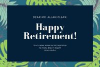 Customize 40+ Retirement Cards Templates Online – Canva within Retirement Card Template