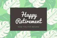 Customize 40+ Retirement Cards Templates Online – Canva within Retirement Card Template