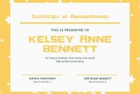 Customize 44+ Funny Certificates Templates Online – Canva regarding Funny Certificates For Employees Templates