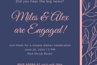 Customize 57+ Engagement Party Invitations Templates Online inside Engagement Invitation Card Template