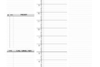 Daily Schedule Planner Template – Free Printable Templates in Printable Blank Daily Schedule Template