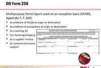 Dd Form 250 Instructions 2507 2500 2501 Courier With Regard within Dd Form 2501 Courier Authorization Card Template