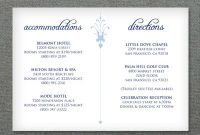 Deco Scroll Wedding Reception Card Template throughout Wedding Hotel Information Card Template