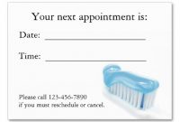 Dental Appointment Card | Zazzle | Appointment Cards pertaining to Dentist Appointment Card Template