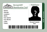 Deviantart Id Card Templateetorathu On Deviantart intended for Personal Identification Card Template