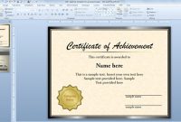 Diploma Template For Powerpoint regarding Award Certificate Template Powerpoint