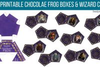 Diy Chocolate Frog Boxes & Wizard Cards (With Free in Chocolate Frog Card Template