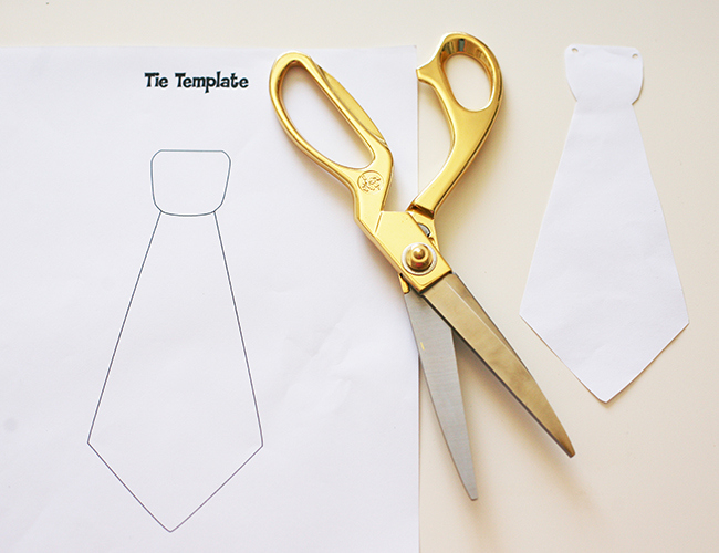 Diy Father's Day Tie Banner - Inspiredthis inside Tie Banner Template