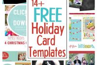 Diy Holiday Postcards + 14 Free Holiday Card Templates pertaining to Diy Christmas Card Templates