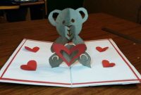 Diy – How To Make A Teddy Bear Pop-Up Card |Paper Crafts with regard to Teddy Bear Pop Up Card Template Free