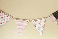 Diy Paper Pennant Banner (W/ Free Template) – Mommy Suite intended for Triangle Pennant Banner Template