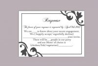 Diy Wedding Rsvp Template Editable Text Word File Instant with Template For Rsvp Cards For Wedding