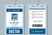Doctor Id Card. Medical Identity Badge Design Template in Doctor Id Card Template