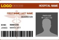 Doctor's Photo Id Badge Templates For Ms Word | Word & Excel pertaining to Doctor Id Card Template