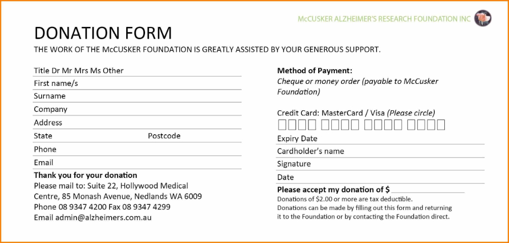Donation Card Template Instinctual Intelligence Inside in Donation Card Template Free