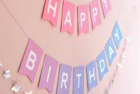Download And Assemble An Ombre Printable Birthday Banner inside Diy Birthday Banner Template
