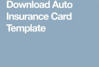 Download Auto Insurance Card Template | Car Insurance, Card intended for Fake Auto Insurance Card Template Download