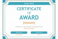 Download Free Gift Certificate Template Award Template For intended for Certificate Templates For Word Free Downloads