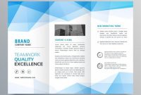 Download Polygonal Blue Trifold Business Brochure Template with regard to Free Tri Fold Business Brochure Templates
